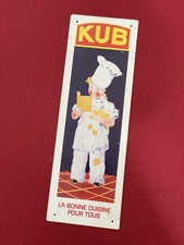 Plaque Publicitaire KUB Métal