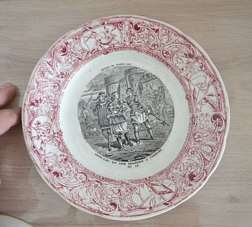 Assiette parlante faïence - assiette,