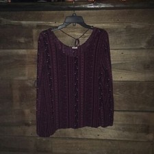 Garage l/s top w/tie shoulder