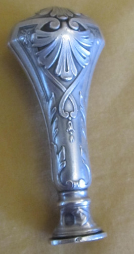 Sceau cachet ancien argent - sceau,