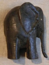 ELEPHANT EN EBENE / AFRIQUE ANNEES 30 - 50 ART DECO CONGO CAMEROUN GABON