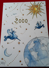 MENU A BORD DU CONCORDE EN 2000 illustré par Boggio (neuf)