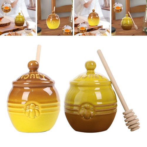 Pot miel porcelaine - en, de