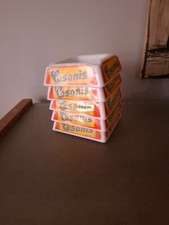 5 CENDRIERS  PASTIS CASANIS EN OPALINE