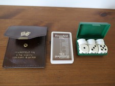 Lot publicitaire jeu de cartes et boîte de jeu 421 dés et pions