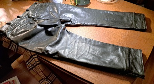 Langlitz men black leather - black,