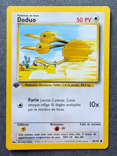 Carte pokemon doduo 102 set - carte, 48/102