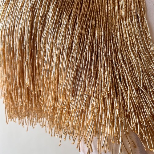 Faucille franges perles - en,