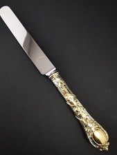 ODIOT - "Demidoff" - 1 Couteau à dessert - Argent Minerve Vermeil 950