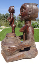 Porteuse de coupe Luba Hemba 43 cm  Congo R.D.C.   Art Africain