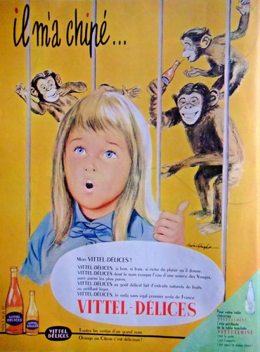 Publicité 1961 vittel - 1961,