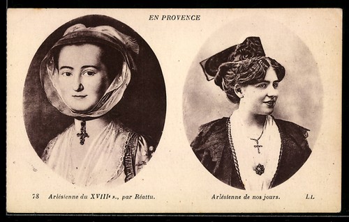 Cpa arlésienne xviiie s - cpa,