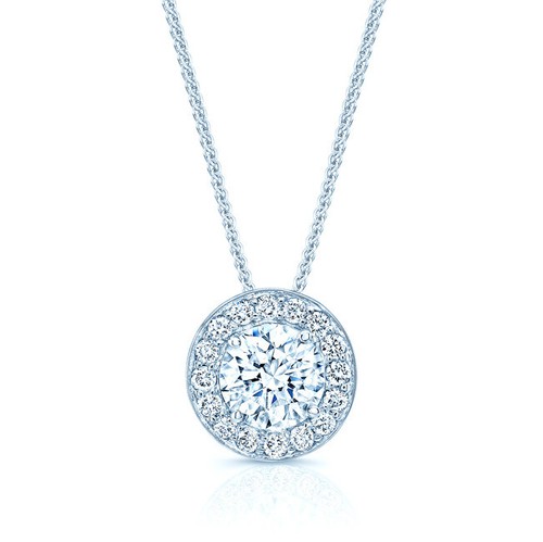 Pendentif solitaire diamant - pendentif, en