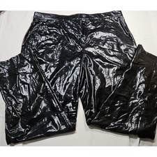 COOFANDY Black Wet Look Shiny