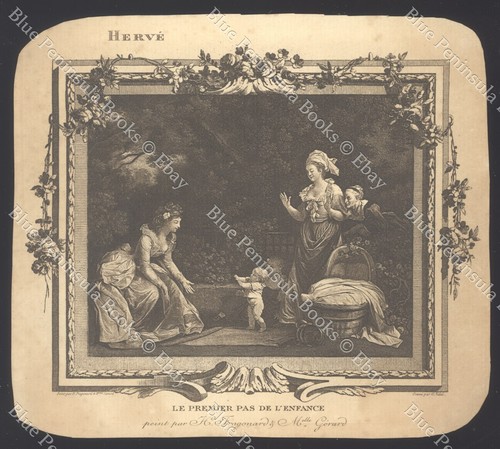 Gravure après fragonard - gravure, le