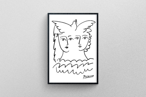 Picasso deux tête colombe - picasso,