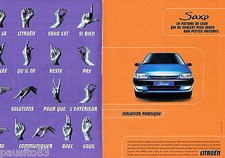 PUBLICITE ADVERTISING 026  1996  Citroen Saxo (2p) isolation phonique
