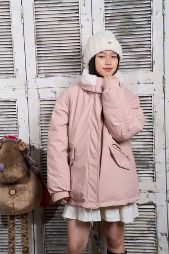 Veste rose matelassée avec - veste,