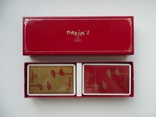 2 jeux 54 cartes à jouer MAXIM'S Paris par GRIMAUD - Neuves sous blisters LOT 12