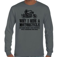 Pourquoi Je Monte Une MOTO T-Shirt Drôle Pour Hommes Biker Yamaha Kawasaki