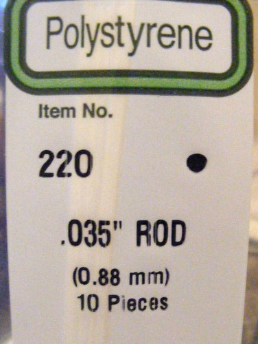 Evergreen 220 styrene - evergreen, rod