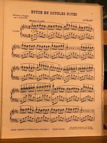 Gutmann étude doubles - gutmann,