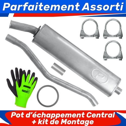 Pot échappement central - pot,