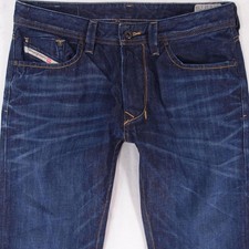 Hommes Diesel LARKEE Regular Straight Bleu Jeans W32 L32