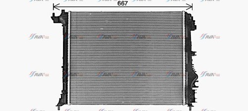 Radiateur eau renault megane - radiateur,