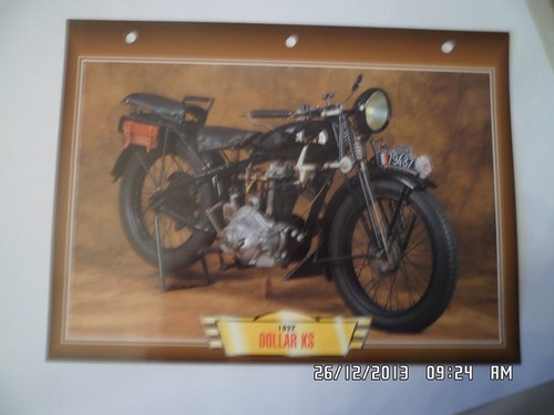 Carte fiche moto dollar - moto, ks