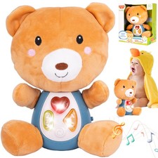 Malplay Mascotte Peluche Ours en Peluche Jeu de Chant Interactif pour...