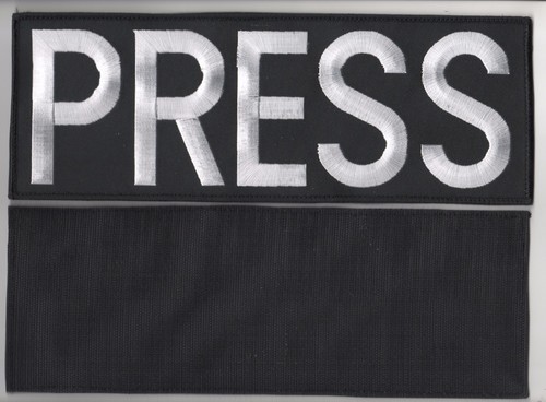 News press media patch - press, 11"
