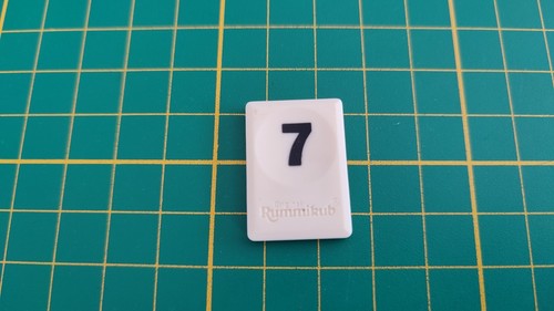 Tuile chiffre noir jeu - tuile, 7