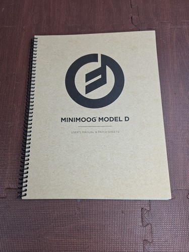 Moog minimoog model user s - d, user's
