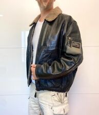 Chevignon Vintage - Aviateur Blouson Fly Jacket en cuir - taille XXL