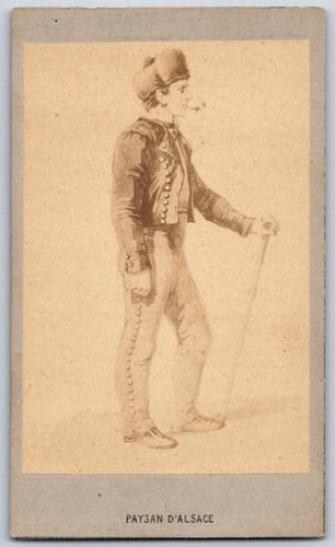 Cdv 1865 paysan - 1865, alsace