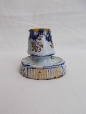 PYROGENE ANCIEN PORTE ALLUMETTE FAIENCE DESVRES ROUEN NORD