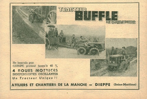 Publicité ancienne tracteur