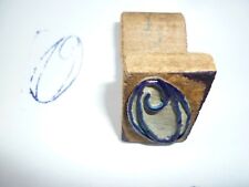 ancien tampon lettre O