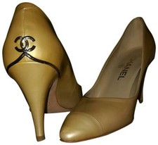 NIB CHANEL sz 36 Beige Patent