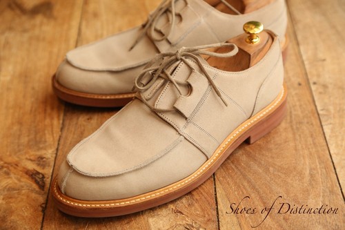 Chaussures derby daim beige - derby, en