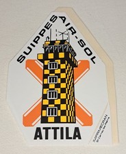 RARE Autocollant Militaire SUIPPES Air-Sol ATTILA Tour Cible Artillerie France