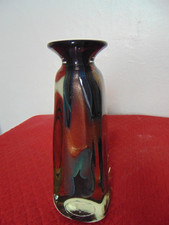 GRAND VASE EN VERRE SIGNÉ NOVARO 25 CM DE HAUTEUR