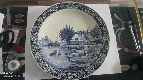 Assiette décorative delft - xl,