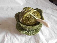 Vintage Soup Tureen with ladle and base plate Novelty Cabbage design