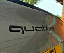 AUTOCOLLANT Audi QUATTRO, NOIR