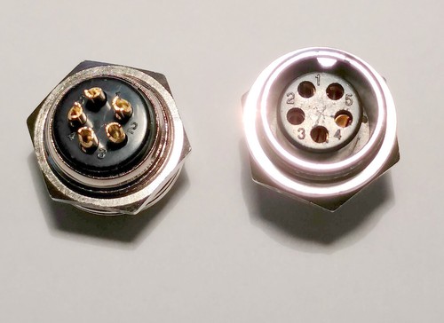 Pin chassis connector gold - 5,