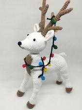 amigurumi cerf blanc de noel