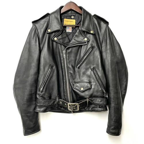 Schott men black horsehide - black,