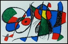 Joan MIRO : Chat joueur II, Lithographie originale 1975